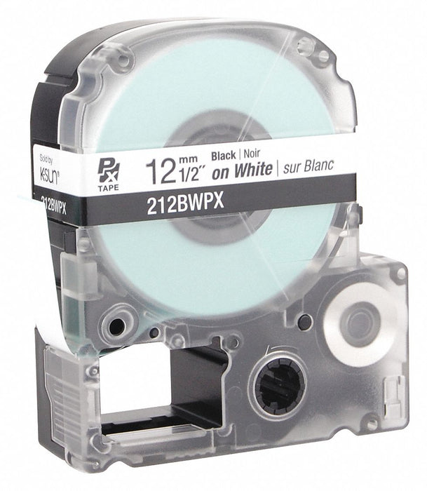 Cartridge Label 1/2 in W White