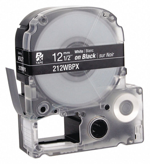 Cartridge Label 1/2 in W Black