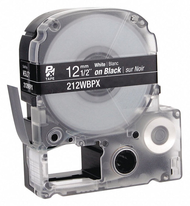 Cartridge Label 1/2 in W Black