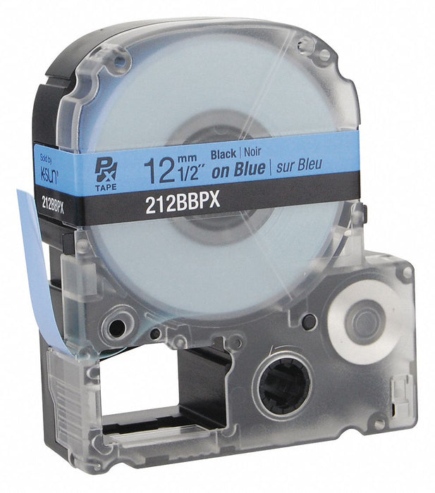 Label/RibbonCartridge Blue Gloss 1/2inW