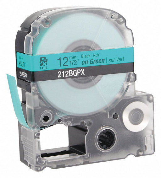 Cartridge Label 1/2 in W Green