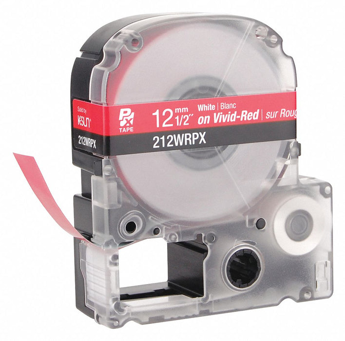 Label/RibbonCartridge Red Gloss 1/2inW