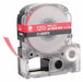 Label/RibbonCartridge Red Gloss 1/2inW
