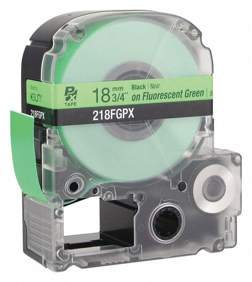 Cartridge Label Blk on Fluorescent Green