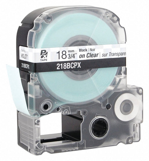 Label/RibbonCartridge Clear Gloss 3/4inW
