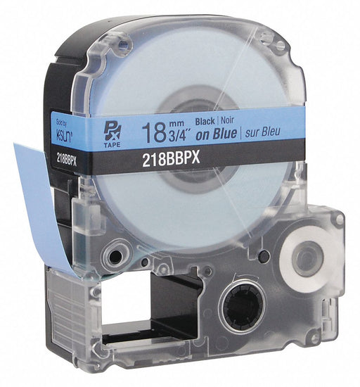 Label/RibbonCartridge Blue Gloss 3/4inW