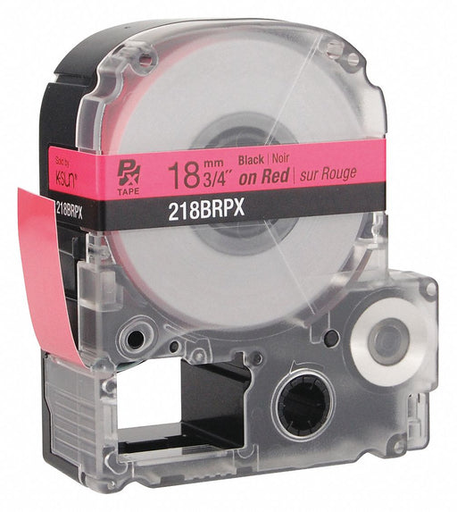 Cartridge Label 3/4 in W Red