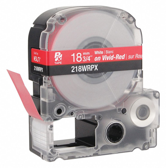 Label/RibbonCartridge Red Gloss 3/4inW