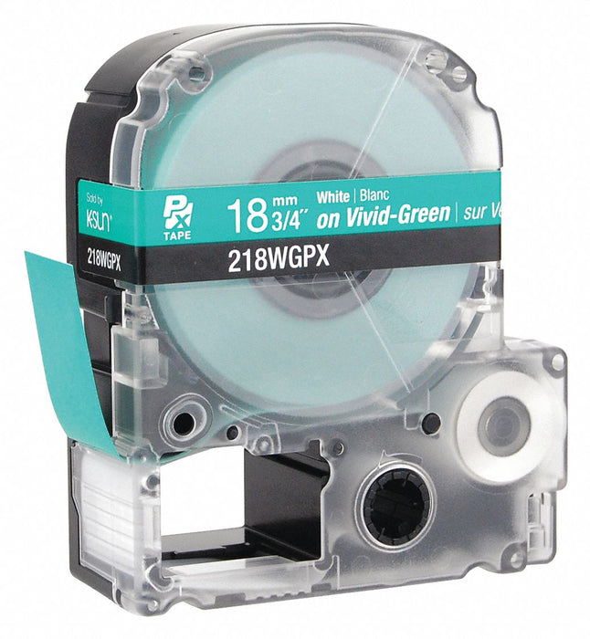 Label/RibbonCartridge Green Gloss 3/4inW
