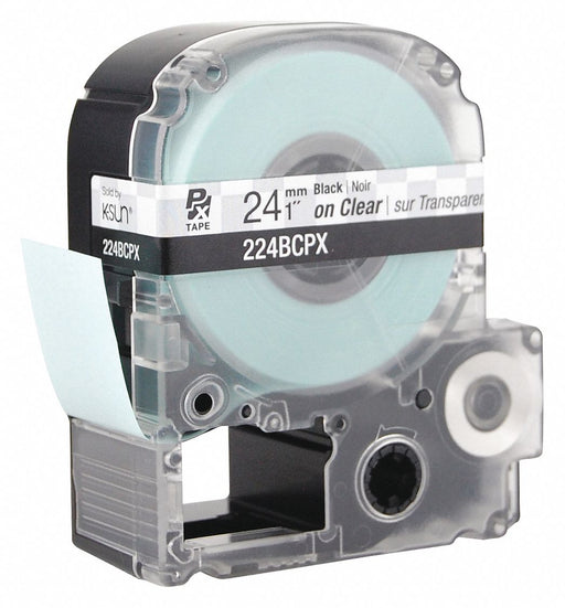 Label/RibbonCartridge Clear Gloss 1inW