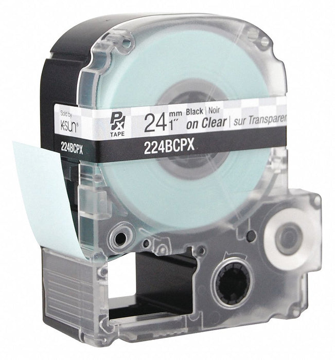 Label/RibbonCartridge Clear Gloss 1inW