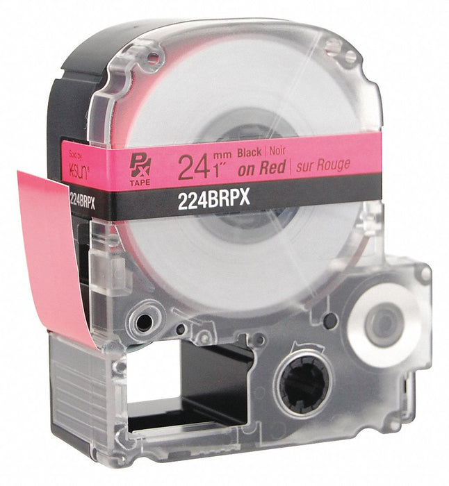 Label/RibbonCartridge Red Gloss 1inW