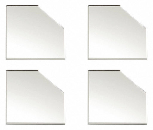Corner Plates Clear 3 in W PK4
