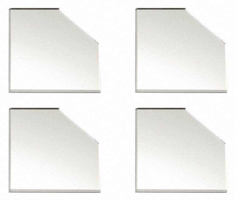 Corner Plates Clear 3 in W PK4