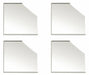 Corner Plates Clear 3 in W PK4