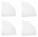 Corner Plates White 3 in W PK4