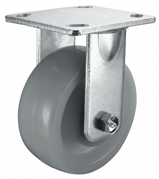 Plate Caster Rigid Nylon 6 1/2 H