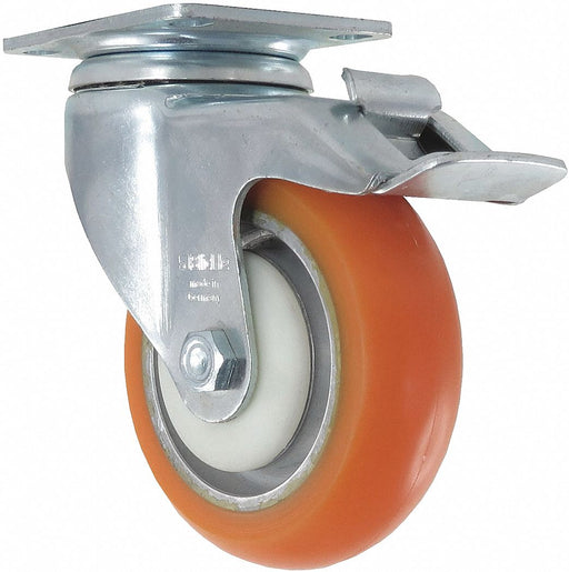 Plate Caster Swivel Polyurethane 5 1/8 H