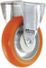 Plate Caster Rigid Polyurethane 6 1/4 H