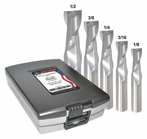 End Mill Set 0.5 in Carbide