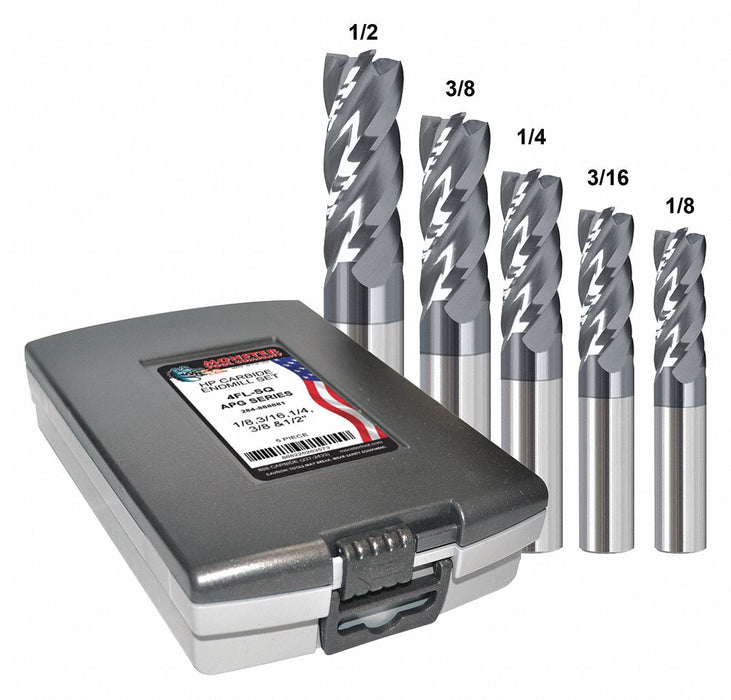 End Mill Set 0.5 in Carbide
