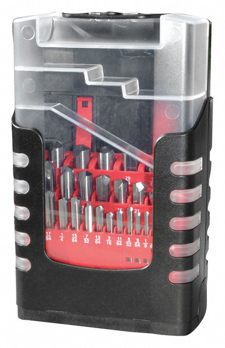 Straight Flute Drill Set 24pc Carbide