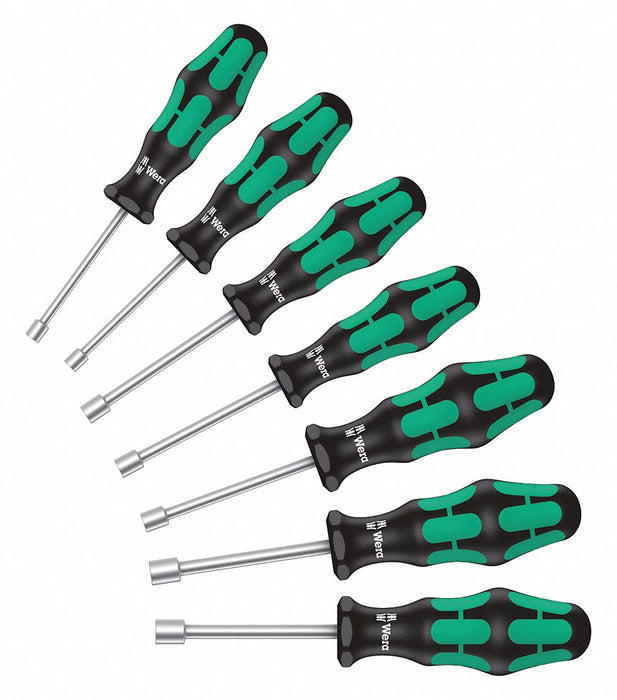 Nut Driver Set 7 Pieces Metric Solid