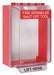 Universal Stopper 6 in H Clear/Red