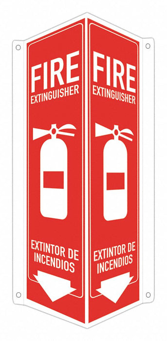 Safety Sign 18 in x 8 in x 3 in Aluminum