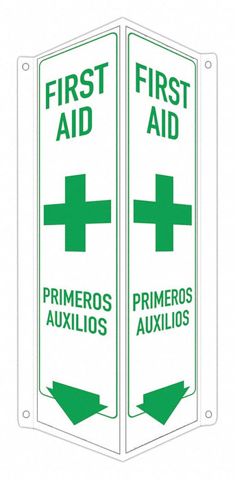 Safety Sign 18 in x 8 in x 3 in Aluminum
