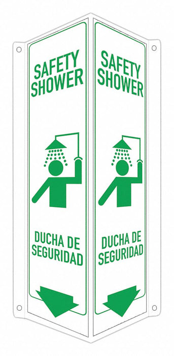 Safety Sign 18 in x 8 in x 3 in Aluminum