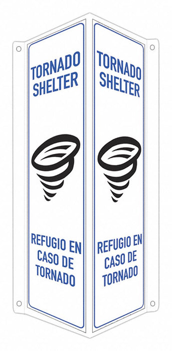 Safety Sign 18 in x 8 in x 3 in Aluminum