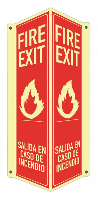Safety Sign 18 in x 8 in x 3 in Aluminum