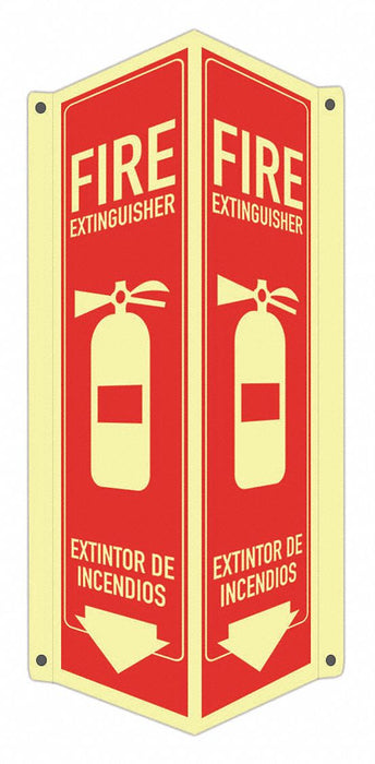 Safety Sign 18 in x 8 in x 3 in Aluminum