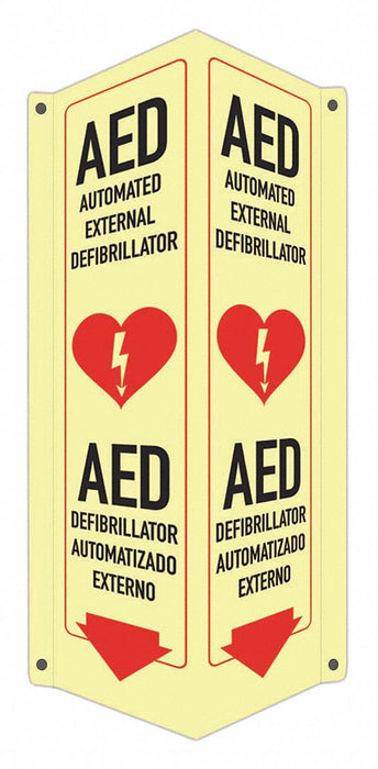 Safety Sign 18 in x 8 in x 3 in Aluminum