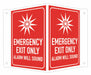 Safety Sign 6 in x 7 1/2 in Aluminum