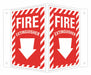Fire Extinguisher Sign 6x7 1/2in Alumin