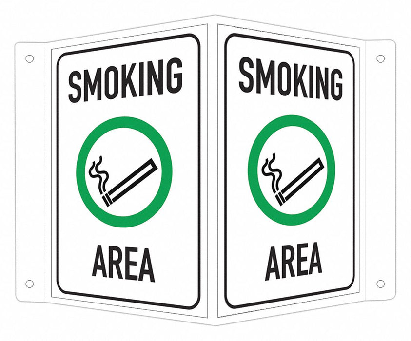Safety Sign 6 in x 7 1/2 in Aluminum