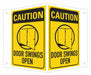 Safety Sign 6 in x 7 1/2 in Aluminum