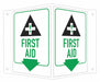 Safety Sign 6 in x 7 1/2 in Aluminum