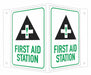 Safety Sign 6 in x 7 1/2 in Aluminum