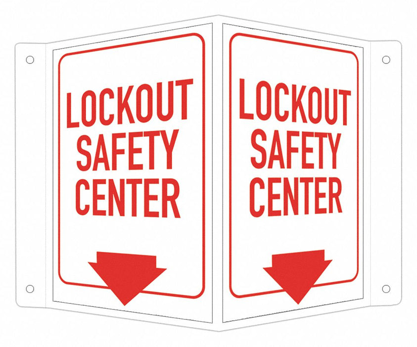 Facility Sign 6 in x 7 1/2 in Aluminum