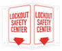 Facility Sign 6 in x 7 1/2 in Aluminum