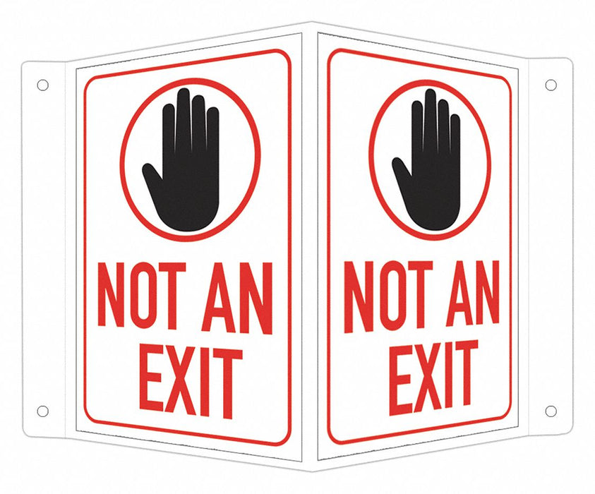Facility Sign 6 in x 7 1/2 in Aluminum