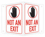 Facility Sign 6 in x 7 1/2 in Aluminum