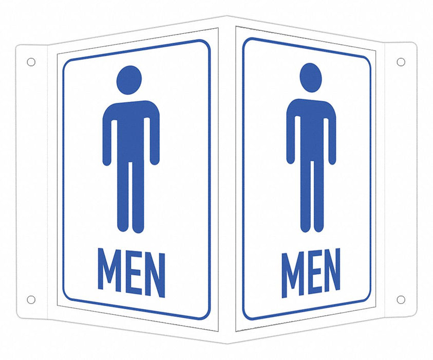 Facility Sign 6 in x 7 1/2 in Aluminum