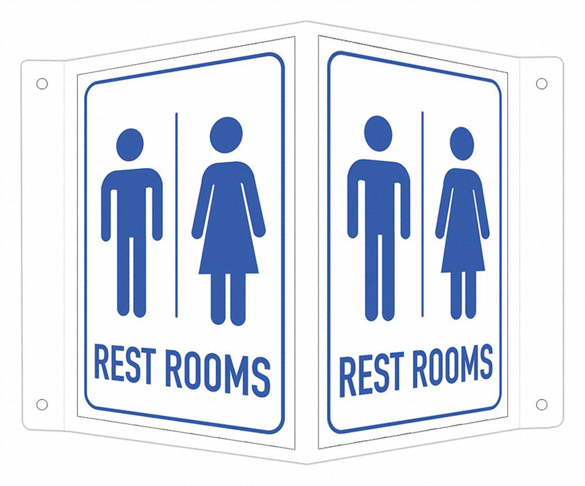 Safety Sign 6 in x 7 1/2 in Aluminum