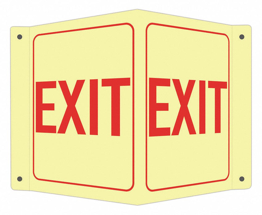 Safety Sign 6 in x 7 1/2 in Aluminum