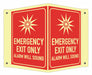 Safety Sign 6 in x 7 1/2 in Aluminum