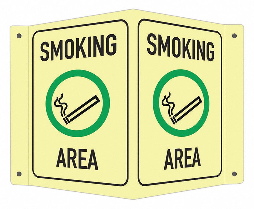 Safety Sign 6 in x 7 1/2 in Aluminum
